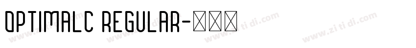 OptimalC Regular字体转换